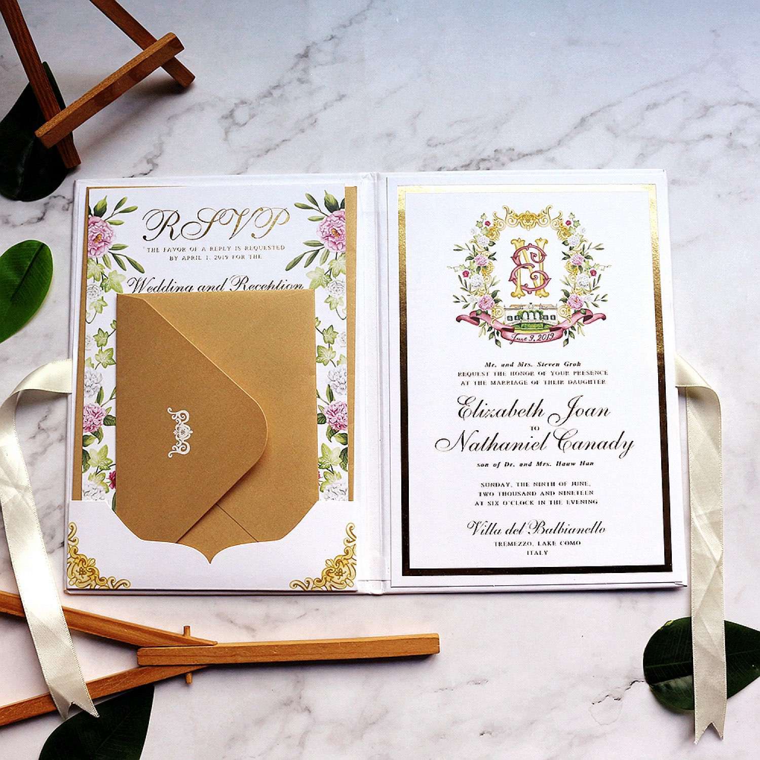 UV Printing Invitation Card With Envelope Thank You Card